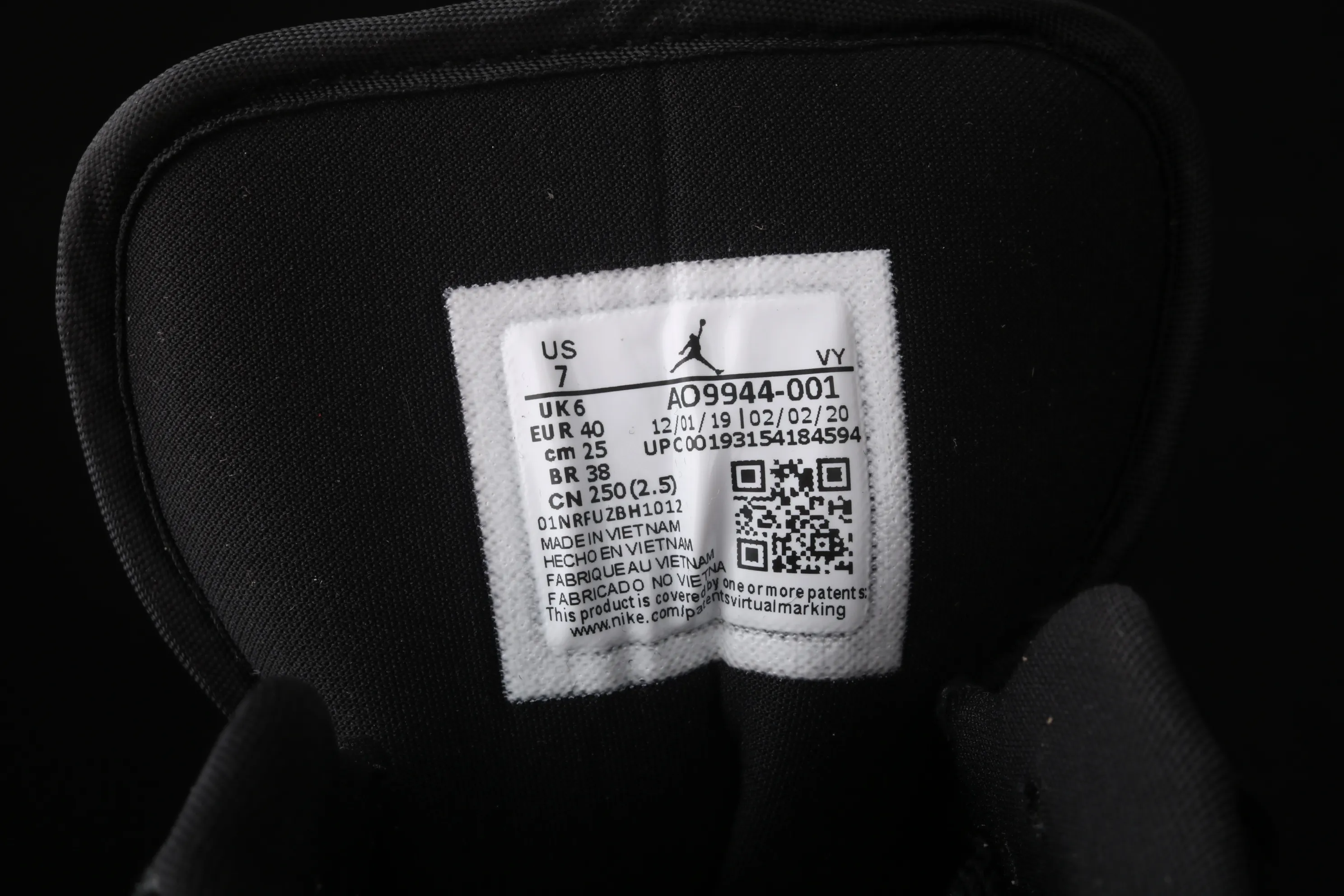 All categories Air Jordan Jordan series basketball shoes Air Jordan 1 Low Air Jordan 1 Low AJ1 Joe 1 low-top black and white cultural and leisure sports sneakers AO9944-001